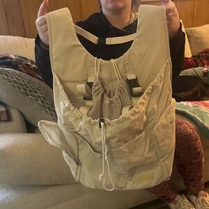 Elegant Beige Women's Backpack